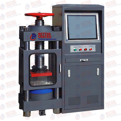 เครื่องทดสอบคอนกรีต SGS 380VAC เครื่องทดสอบแรงอัดแบบลูกบาศก์